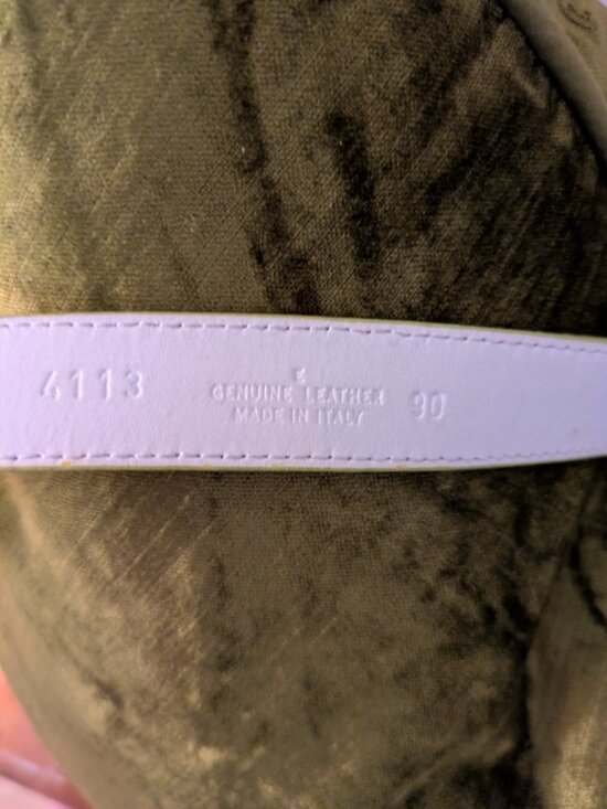 Claudio ORCIANI Vintage design lime green belt w/ green crystals